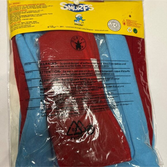Smurfs Kids Costume Papa Smurf Size Kids Large 12-14 - Picture 4 of 5